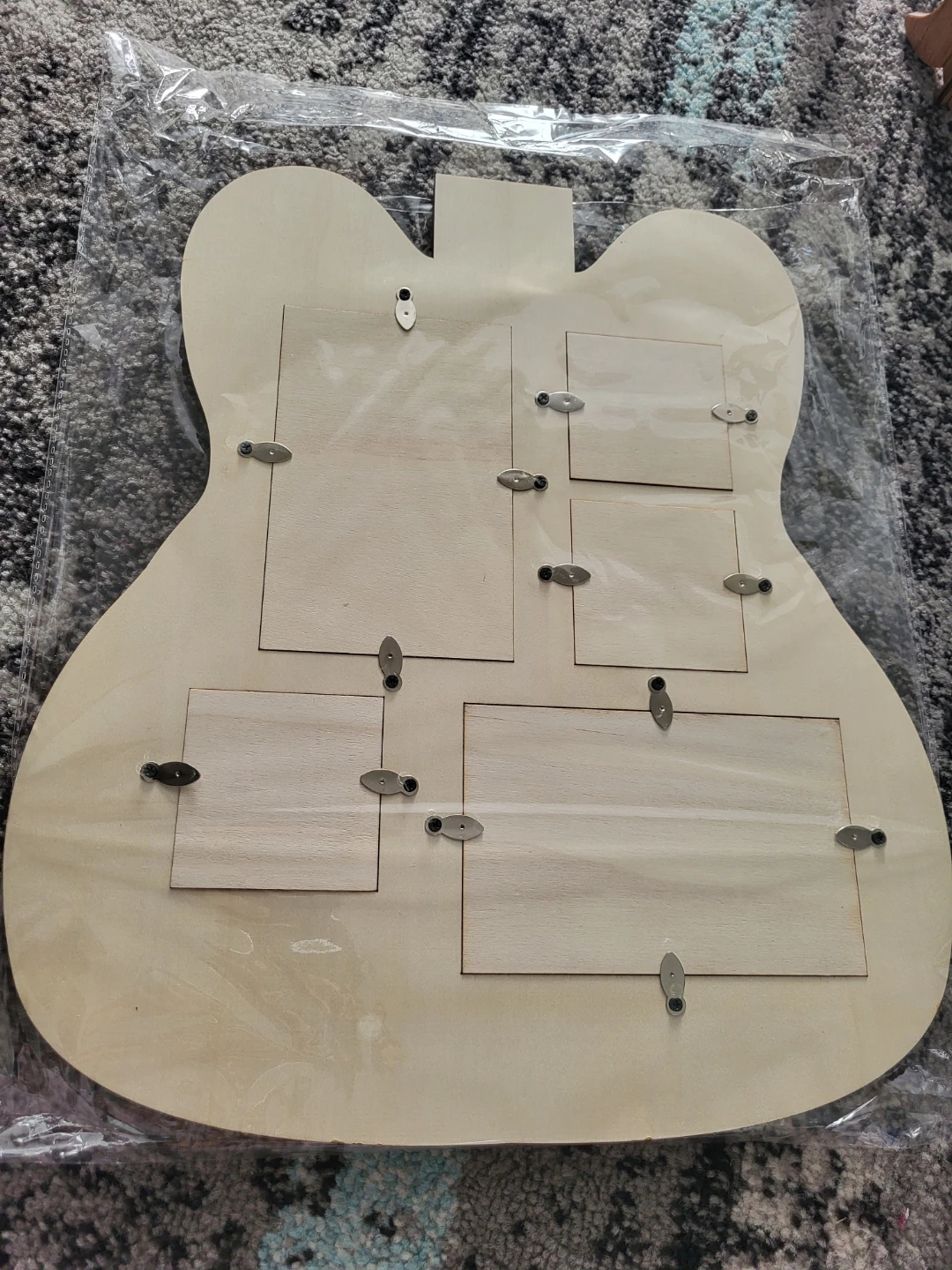 Guitar-Shaped Multi-Photo Frame - photo 2