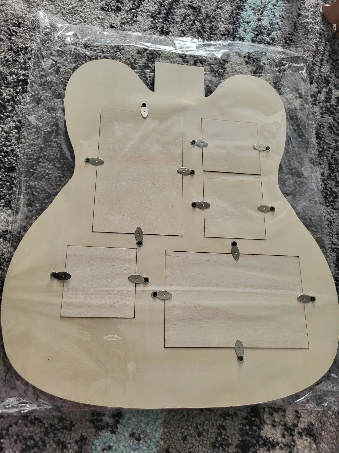Guitar-Shaped Multi-Photo Frame - photo 2