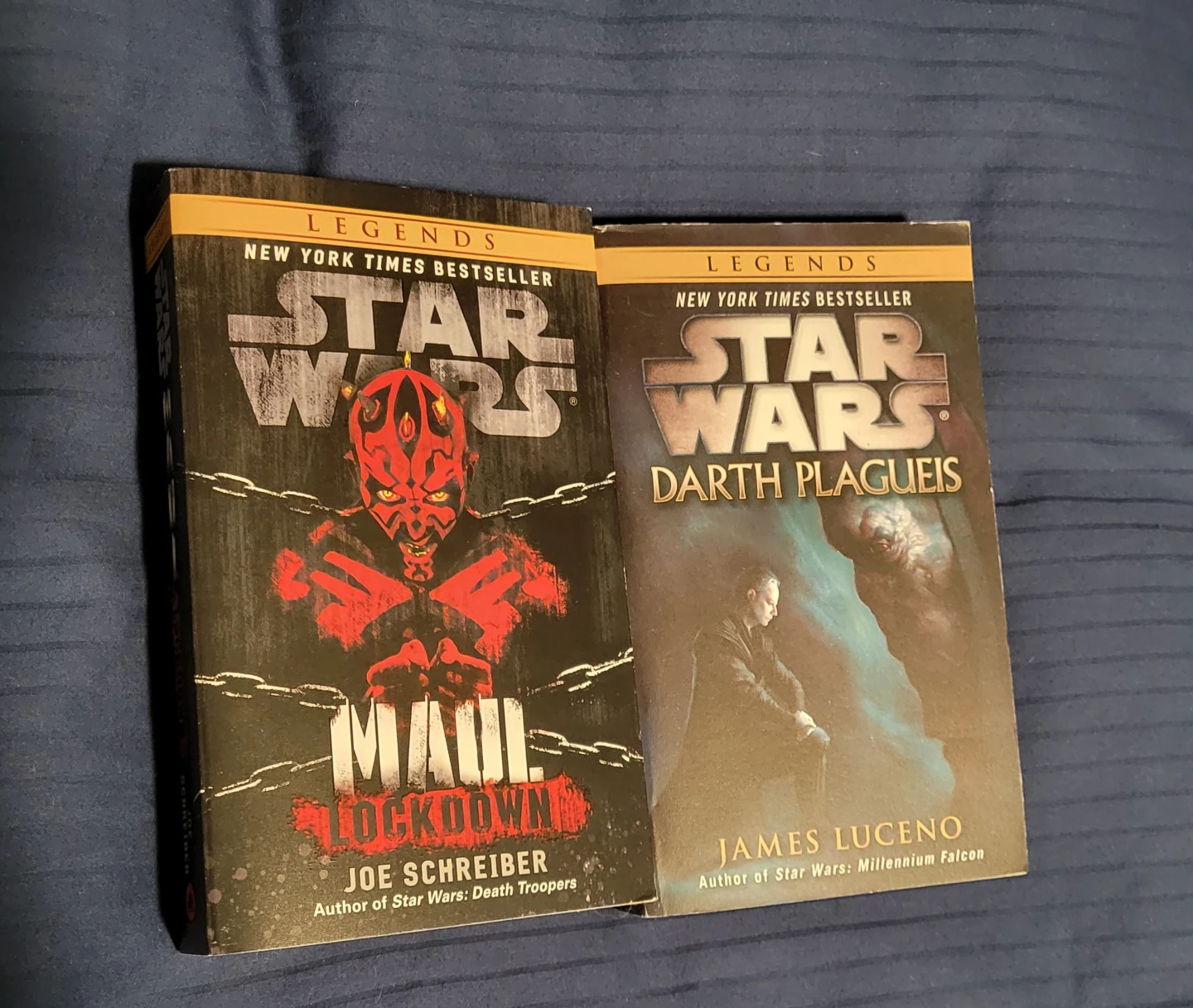 Star Wars Legends Maul Lockdown and Darth Plagueis Books