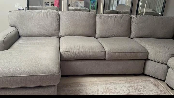 Large Gray Sectional Sofa - photo 4