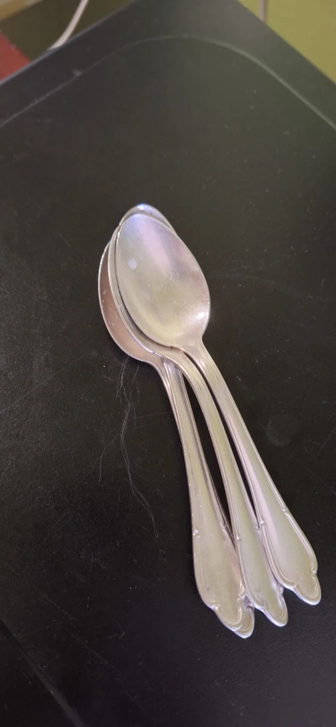 Set of 4 Silver-Tone Teaspoons - photo 2