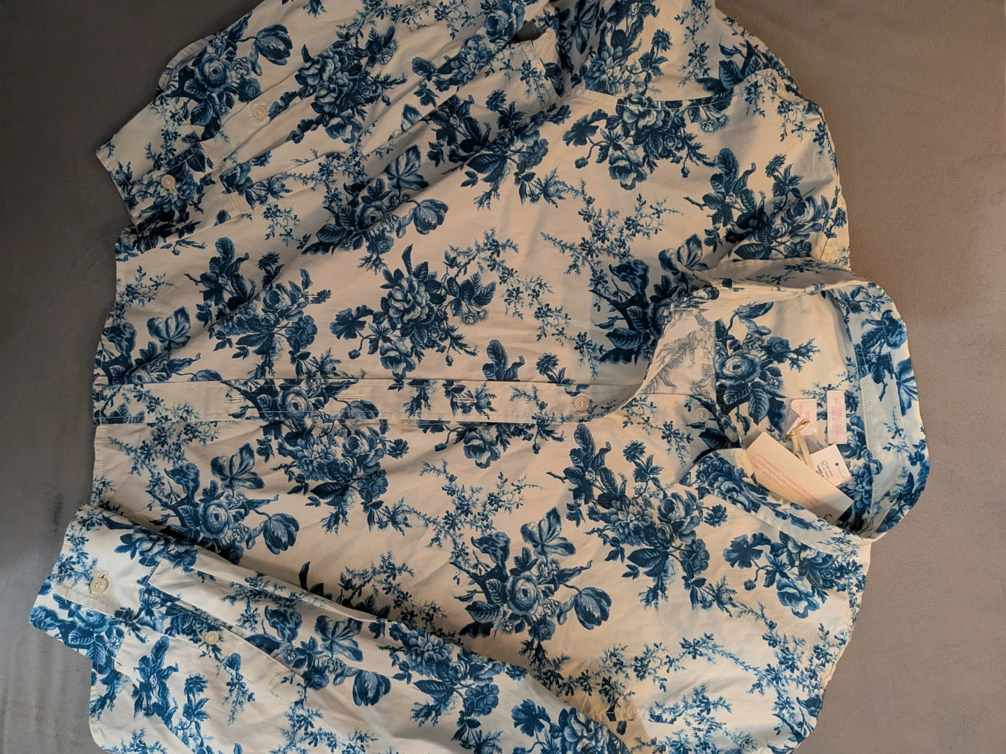Gap x LoveShackFancy Organic Cotton Cropped Shirt