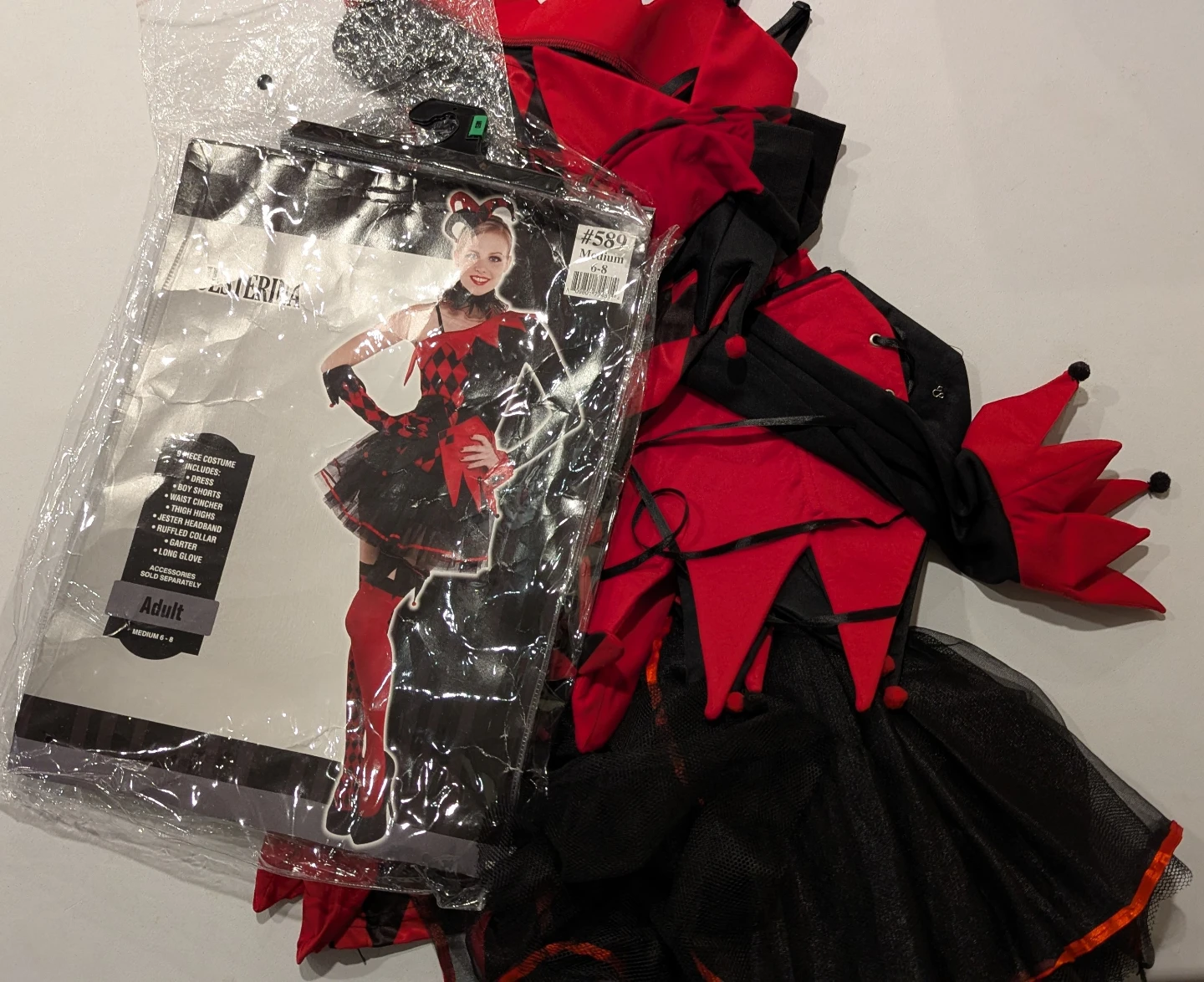 Adult Jester Costume Medium 6-8