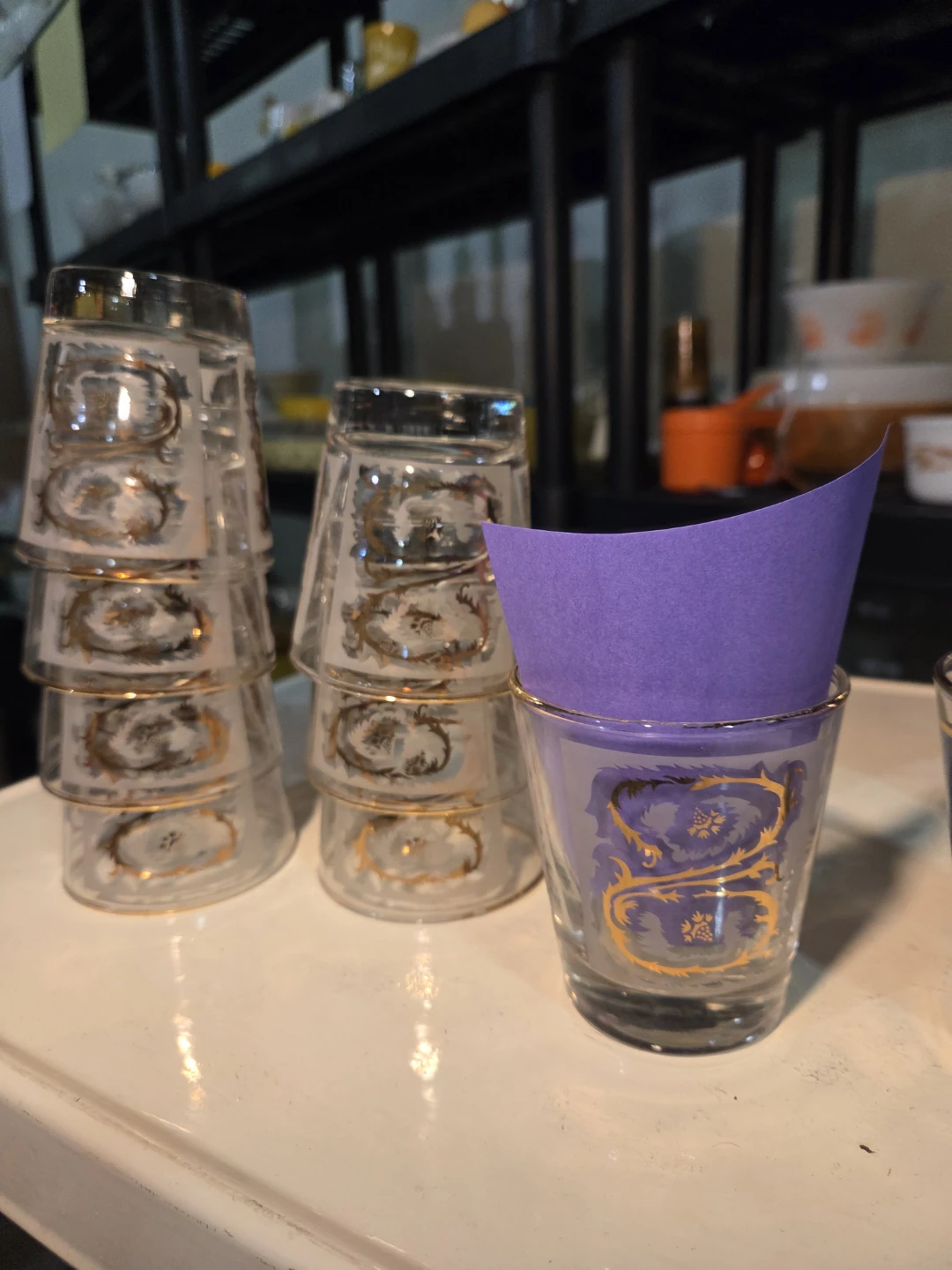 Vintage Decorated Drinking Glasses - Set of 16 - photo 5