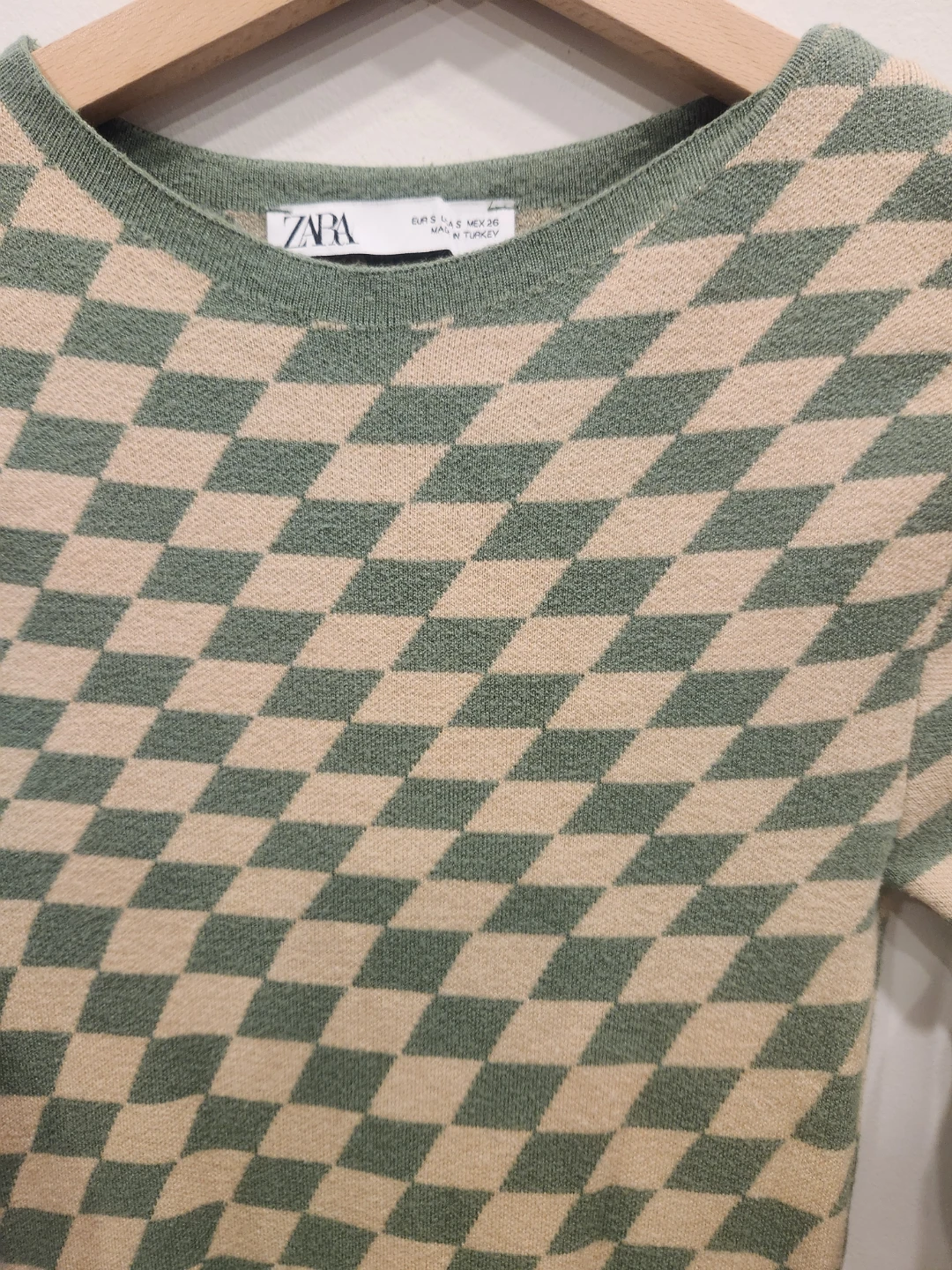 Zara Checkerboard Knit Dress - photo 2