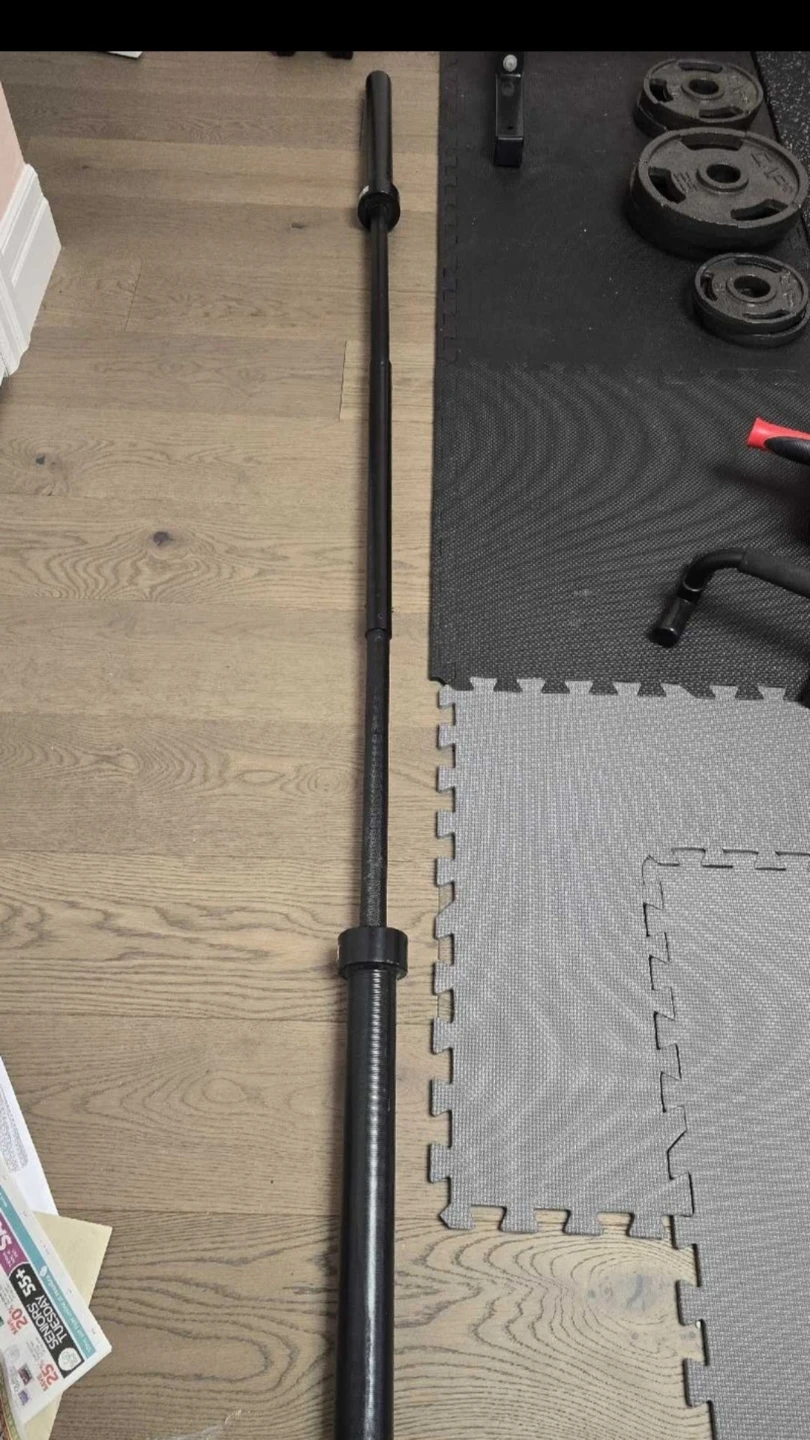 Squat Rack + Barbell 83 Inches + 250lb weights - photo 5