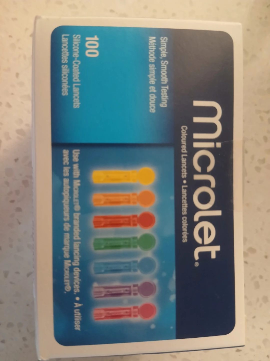 Microlet Silicone-Coated Lancets - 100 Count