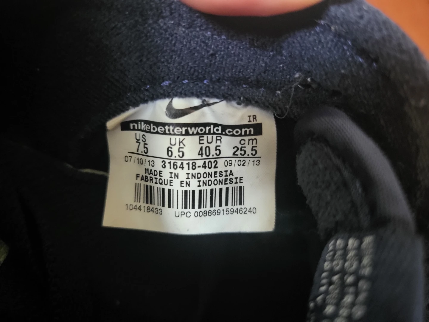 Nike Cortez Navy Blue Sneakers - photo 2