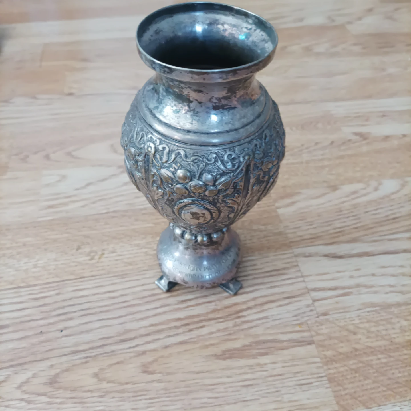 Ornate silver  Vase