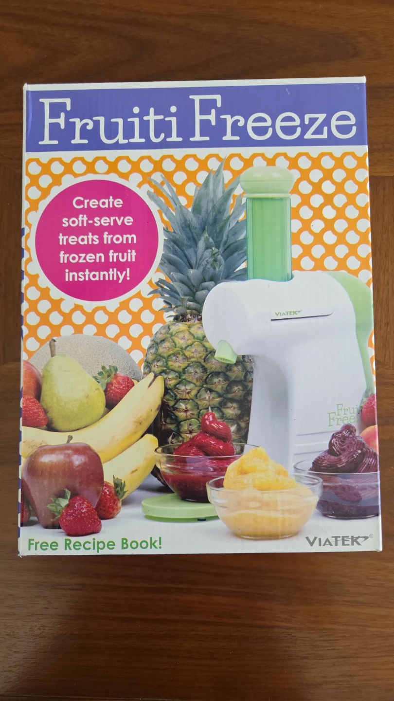 NEW Viatek Fruiti Freeze soft-serve fruit maker