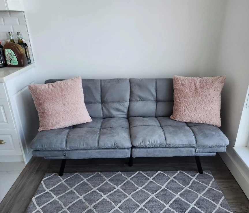 Grey Futon Sofa Bed