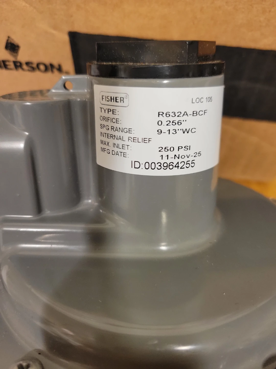 Emerson-Fisher LP-Gas R632A-BCF Integral 2-Stage Regulator - photo 5