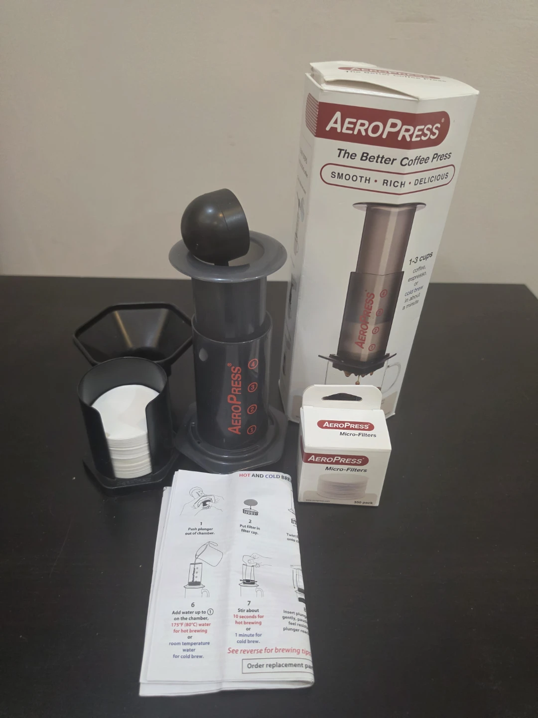 AeroPress Coffee Maker with Filters