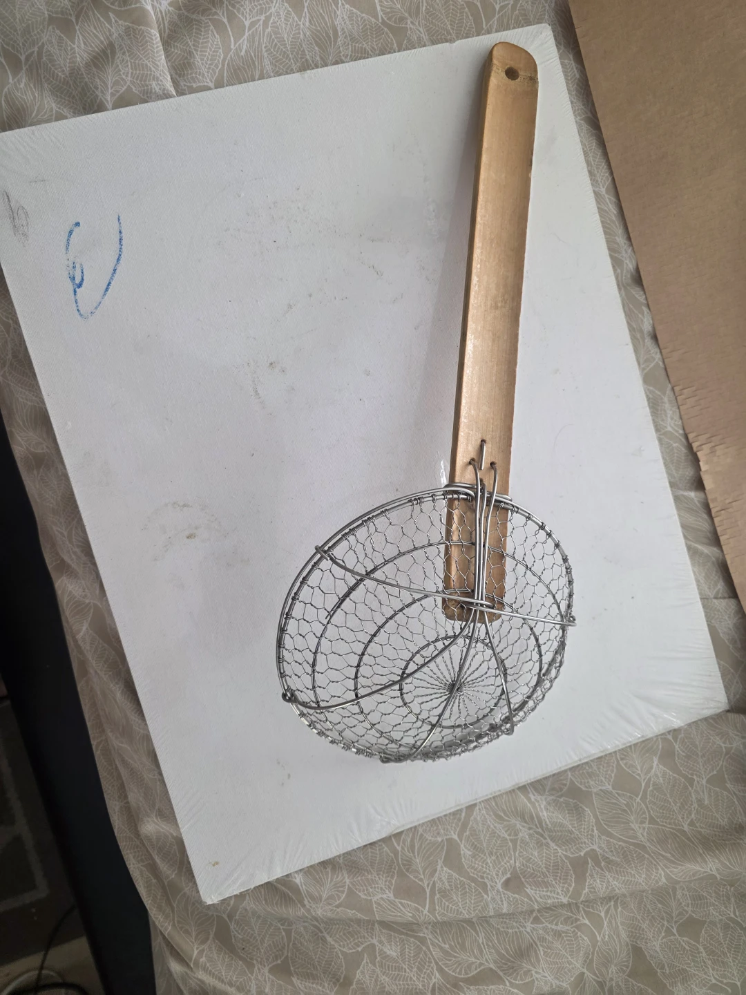 Wire Skimmer with Wooden Handle - photo 2