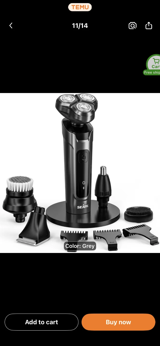 Sejoy 5-in-1 Electric Shaver Grooming Kit - photo 3