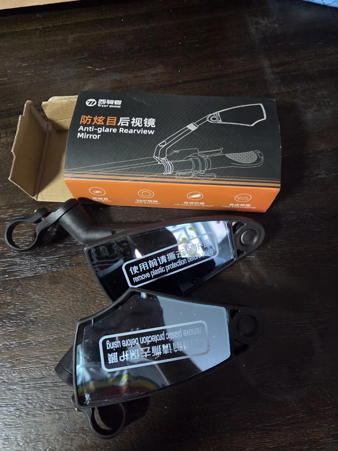 Side mirror West Biking Retractable Bicycle Mirror - photo 5