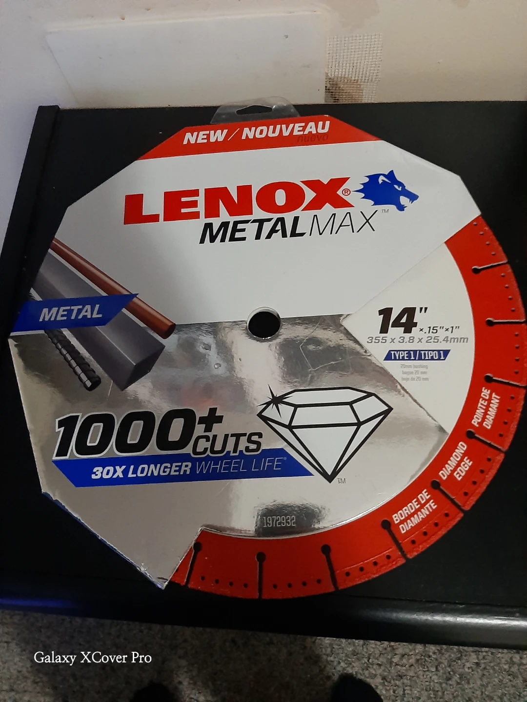 Lenox MetalMax 14" Diamond Cutting Wheel