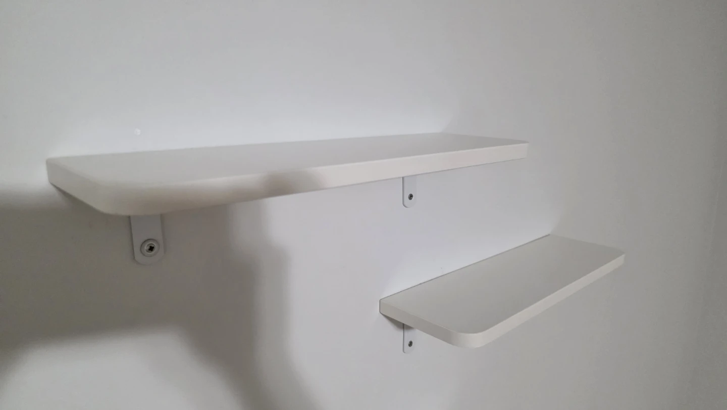 Set of Three White  Shelves - photo 2