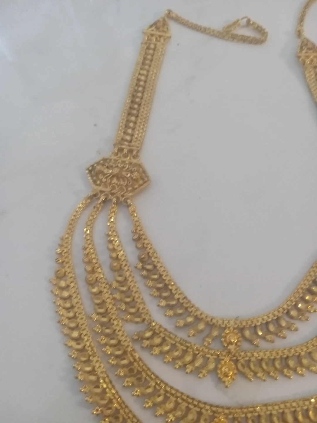 Gold-Tone Multi-Layer Statement Necklace - photo 4