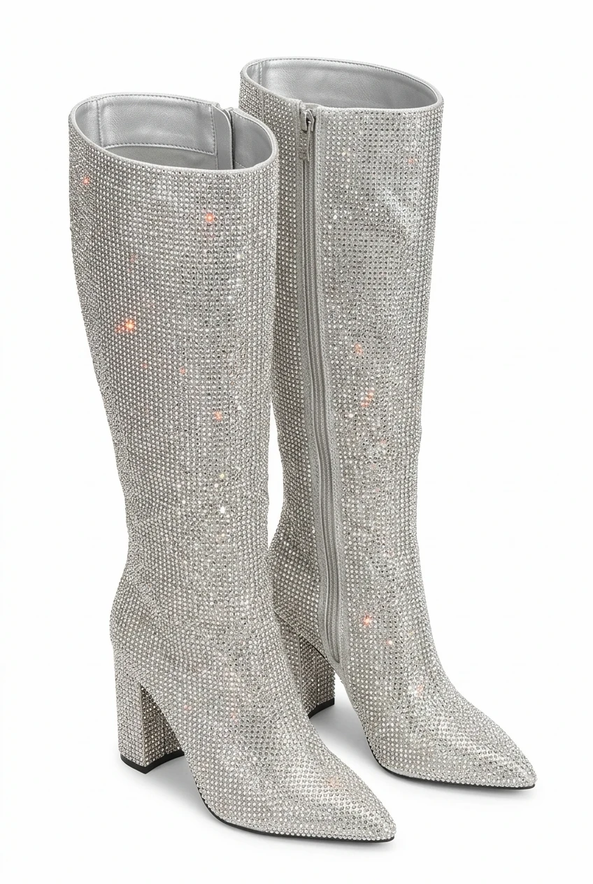 Mix No. 6 Rhinestone Knee-High Boots - photo 2