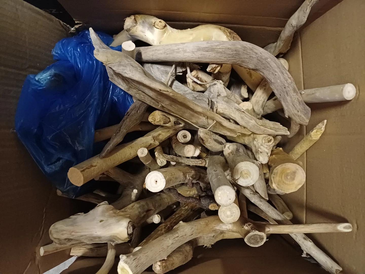 Box of Assorted Natural Driftwood Pieces - photo 4