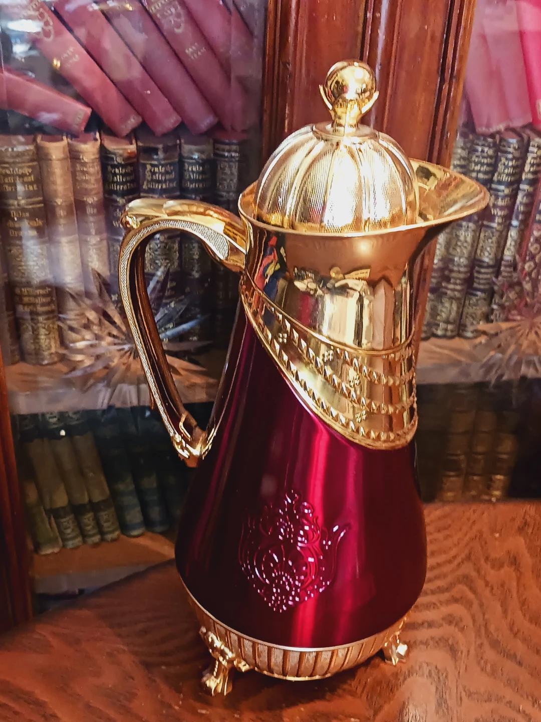 Red and Gold Decorative Thermal Beverage Carafe - photo 3
