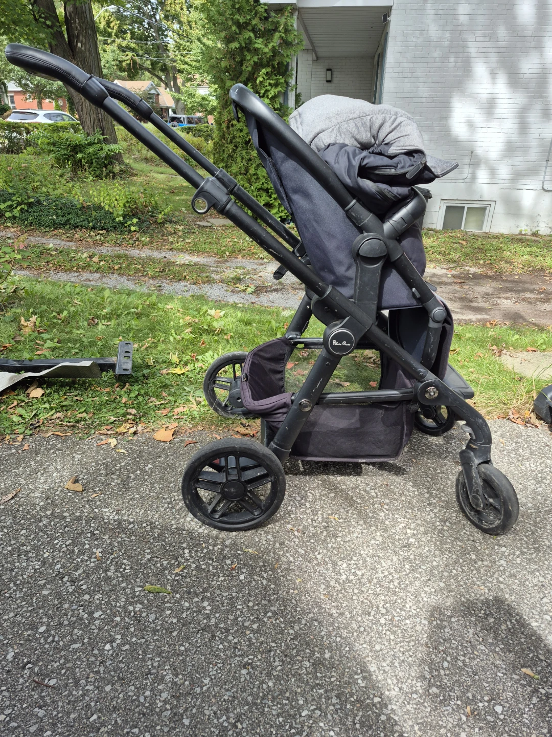 Silver Cross Stroller with winter footmuff