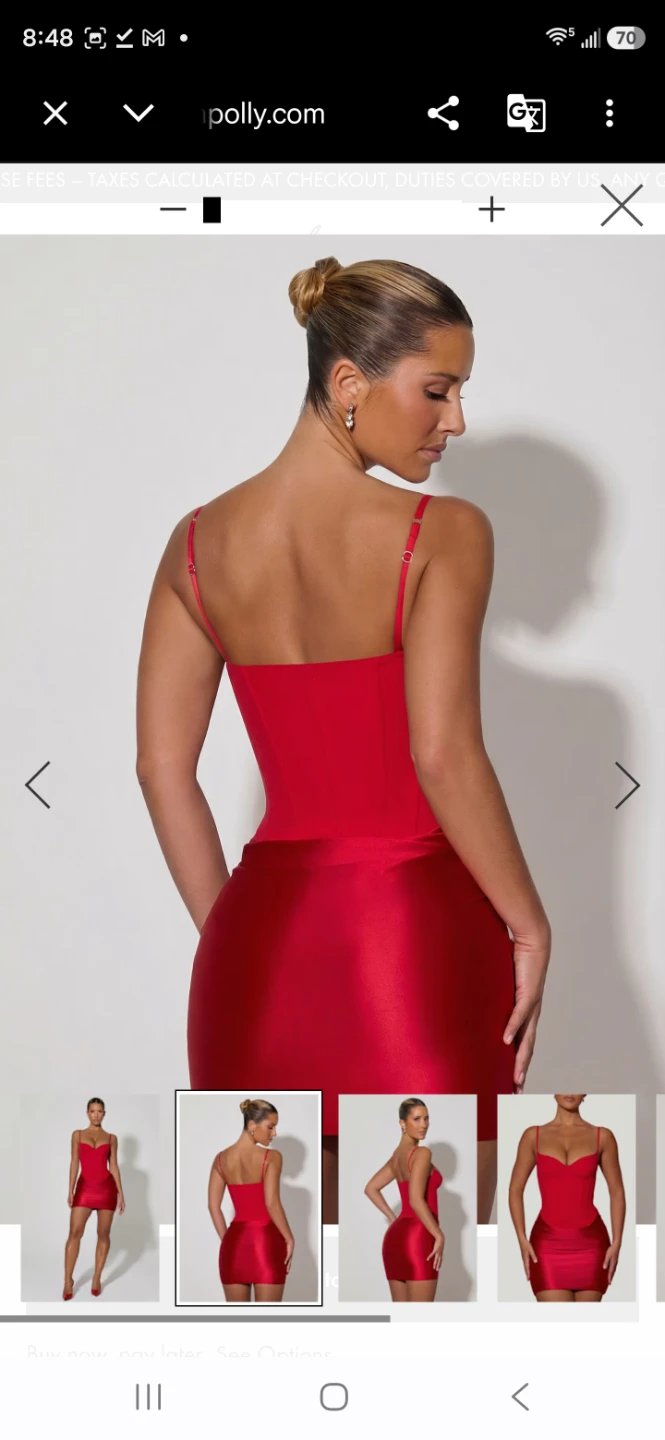 Oh Polly Lioness Red Corset Mini Dress 🏈 - photo 5