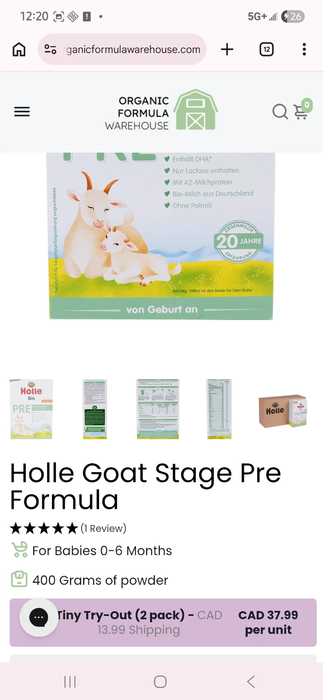 Holle Bio Goat Stage Pre Formula - photo 3
