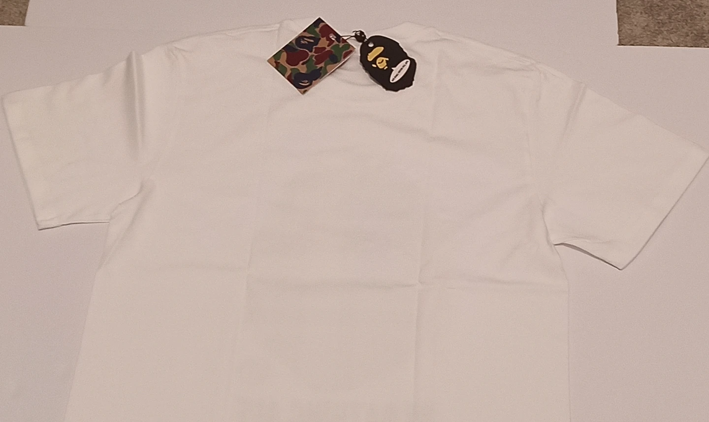 A Bathing Ape White T-Shirt with Ape Head Graphic - photo 3