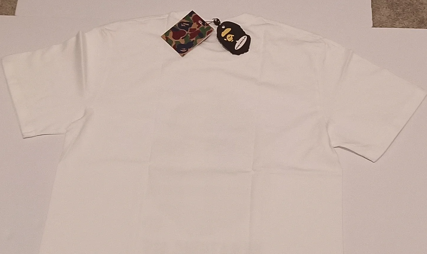 A Bathing Ape White T-Shirt with Ape Head Graphic - photo 3
