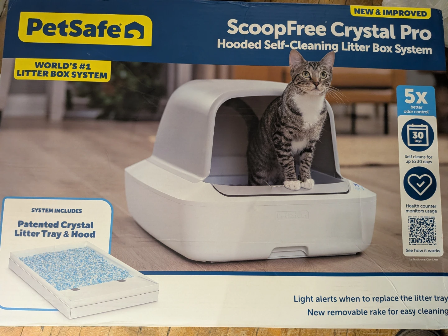 PetSafe ScoopFree Crystal Pro Self-Cleaning Litter Box System