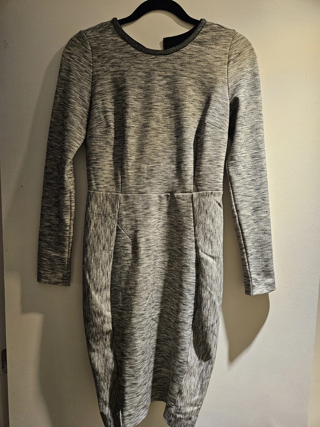 Grey Long Sleeve Dress