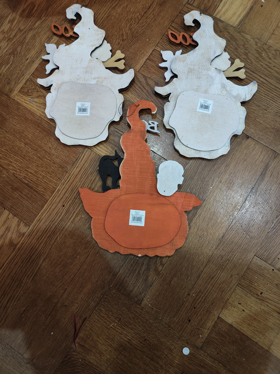 Halloween Wooden Decorations - Pumpkin Witch, Skulls - photo 3