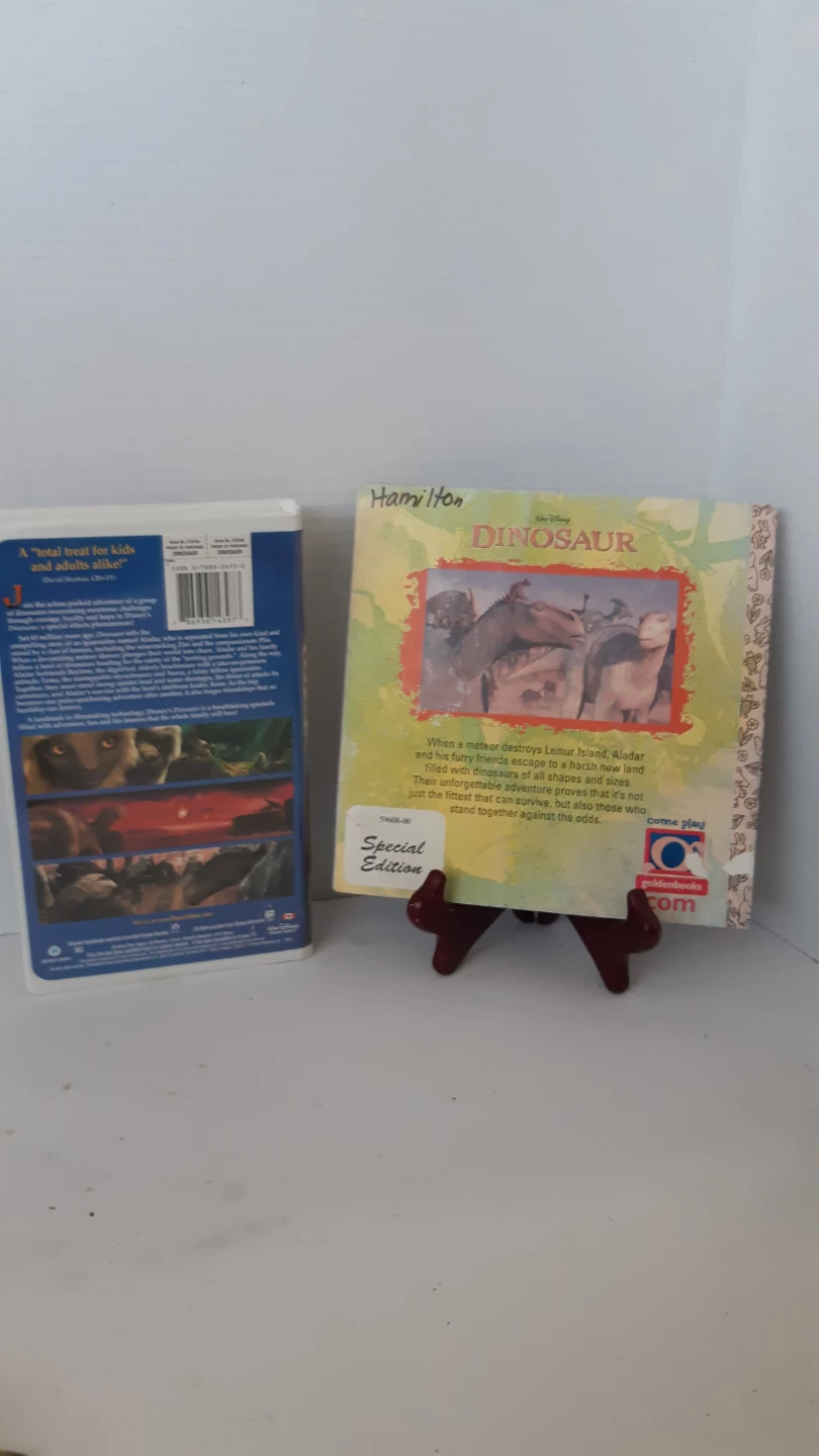 Walt Disney Dinosaur VHS and Book Bundle - photo 2