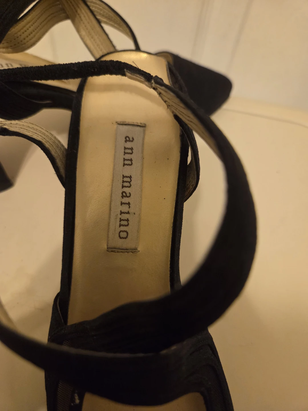 Ann Marino Black Slingback Heels Size 7M - photo 2
