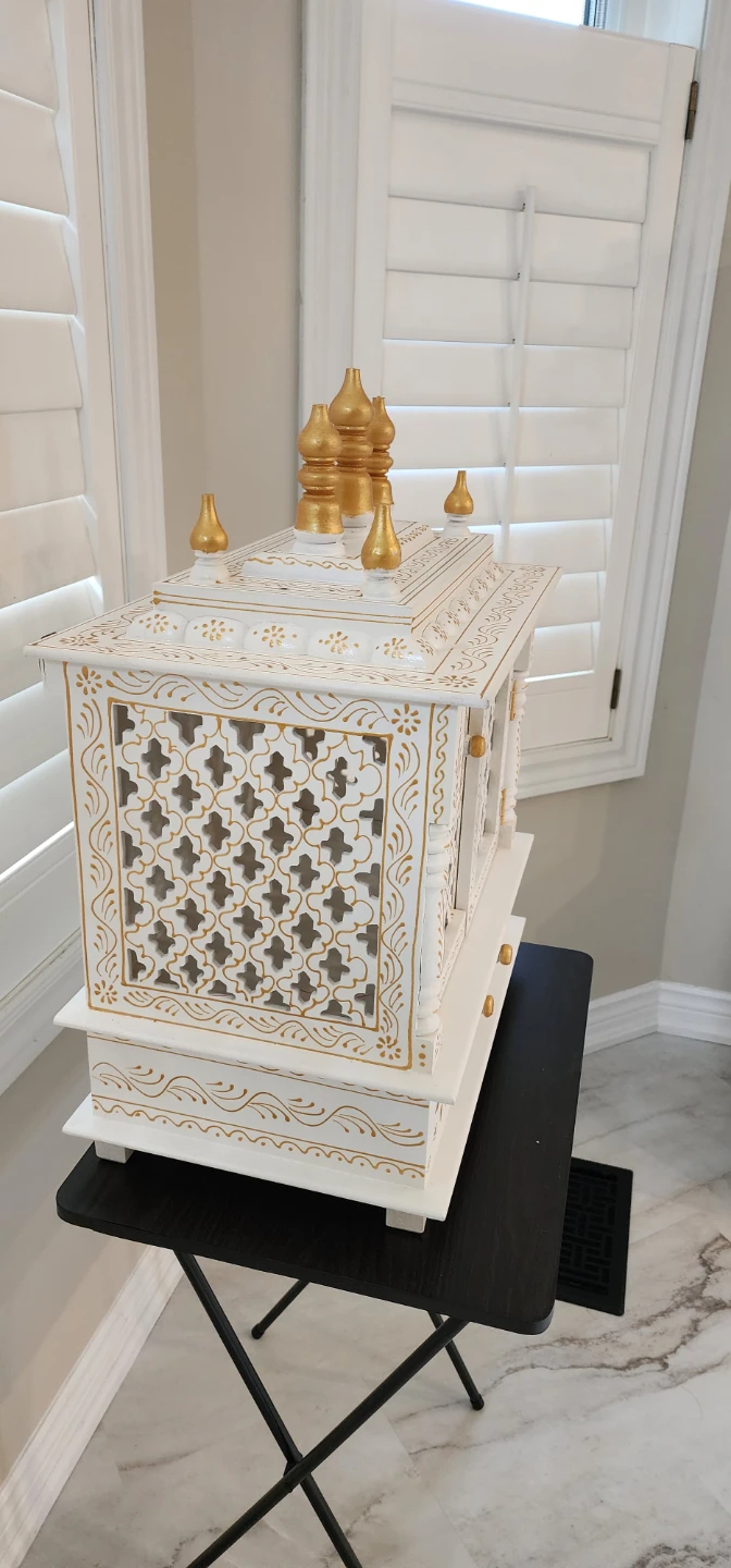 🪔 Beautiful Handcrafted Wooden Mandir – For Sale 🪔 - photo 2