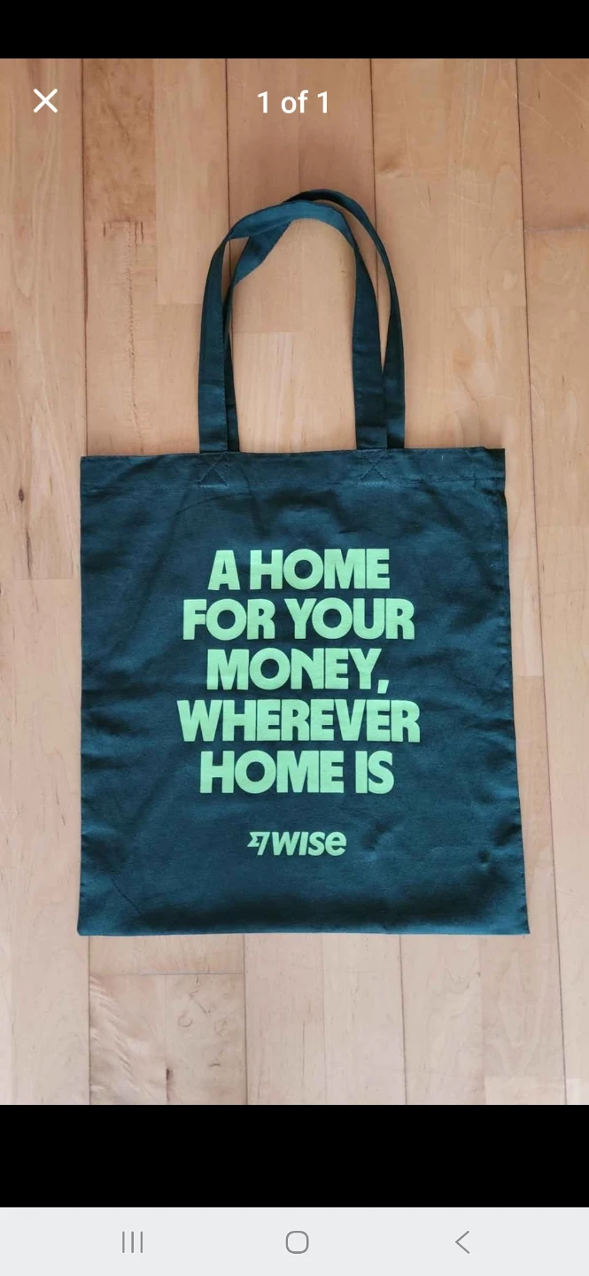 Wise Dark Green Tote Bag