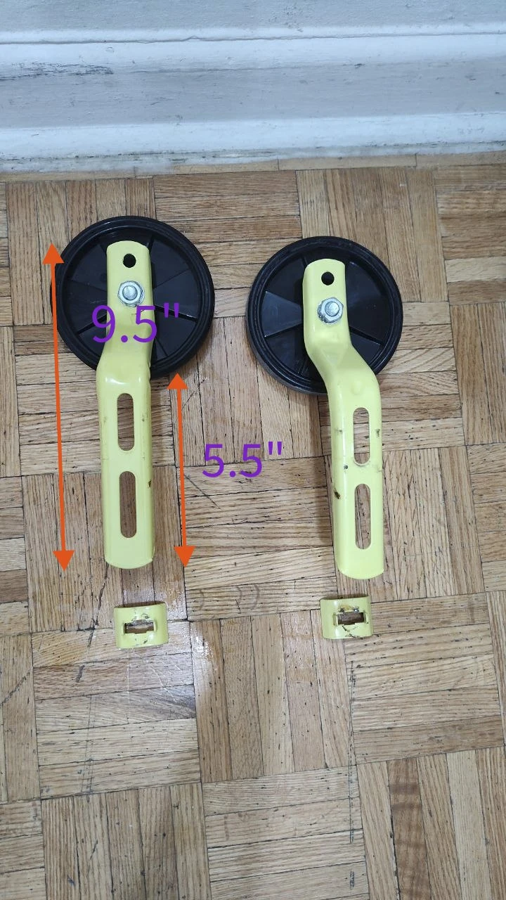 Adjustable Kids Bike Training Wheels Pair with Heavy Duty - photo 2