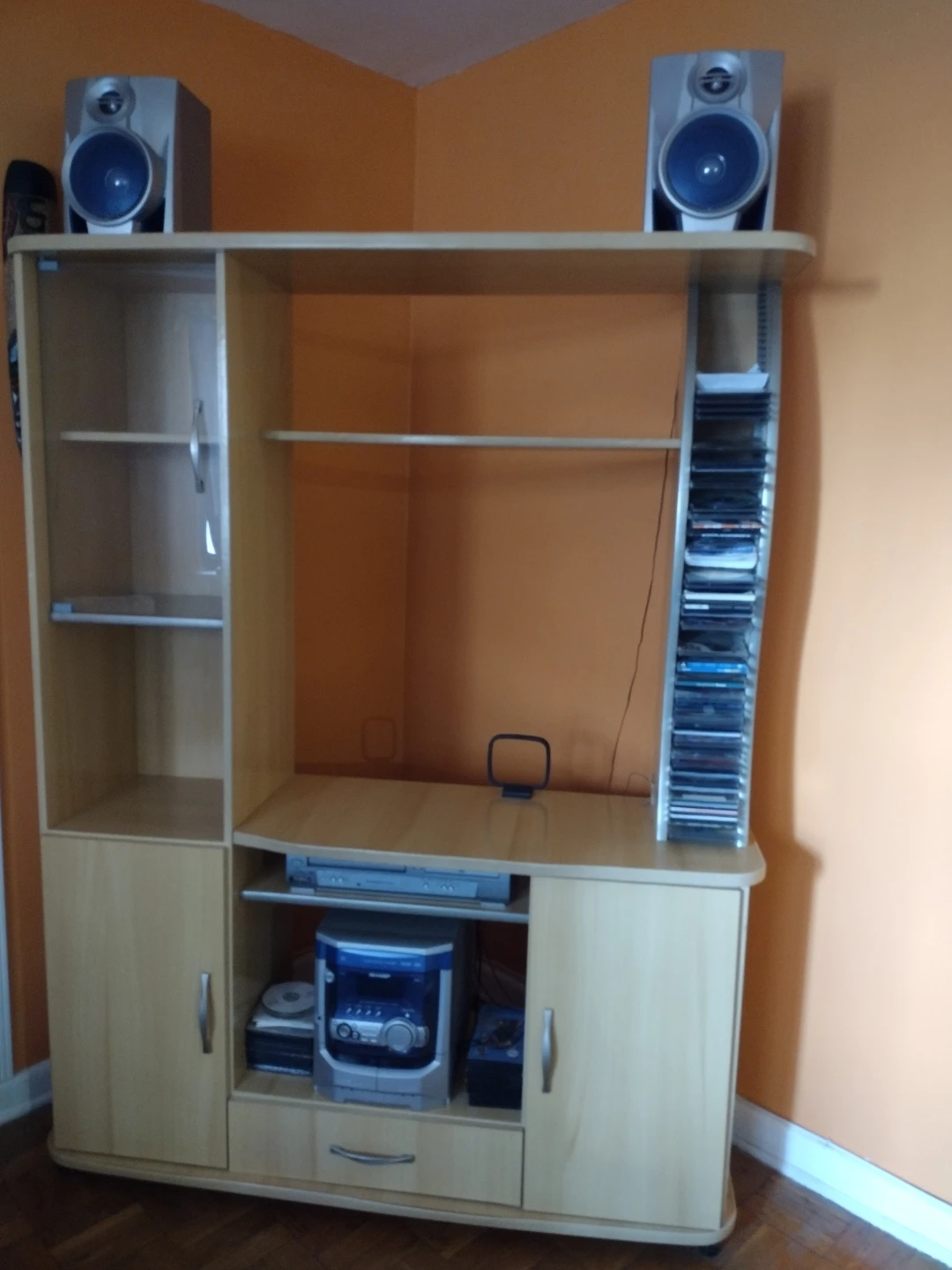 Entertainment Center with Storage Shelves - photo 3