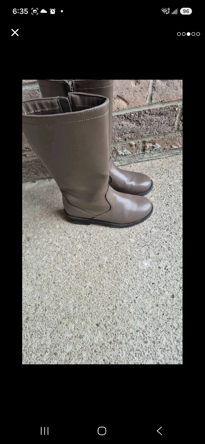 Girls faux - leather  Riding Boots - photo 2