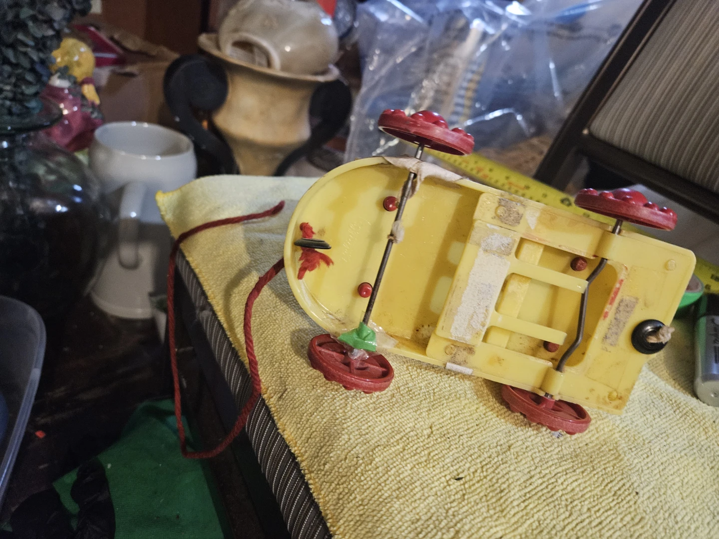 Vintage Red Pull Toy Horse - photo 5