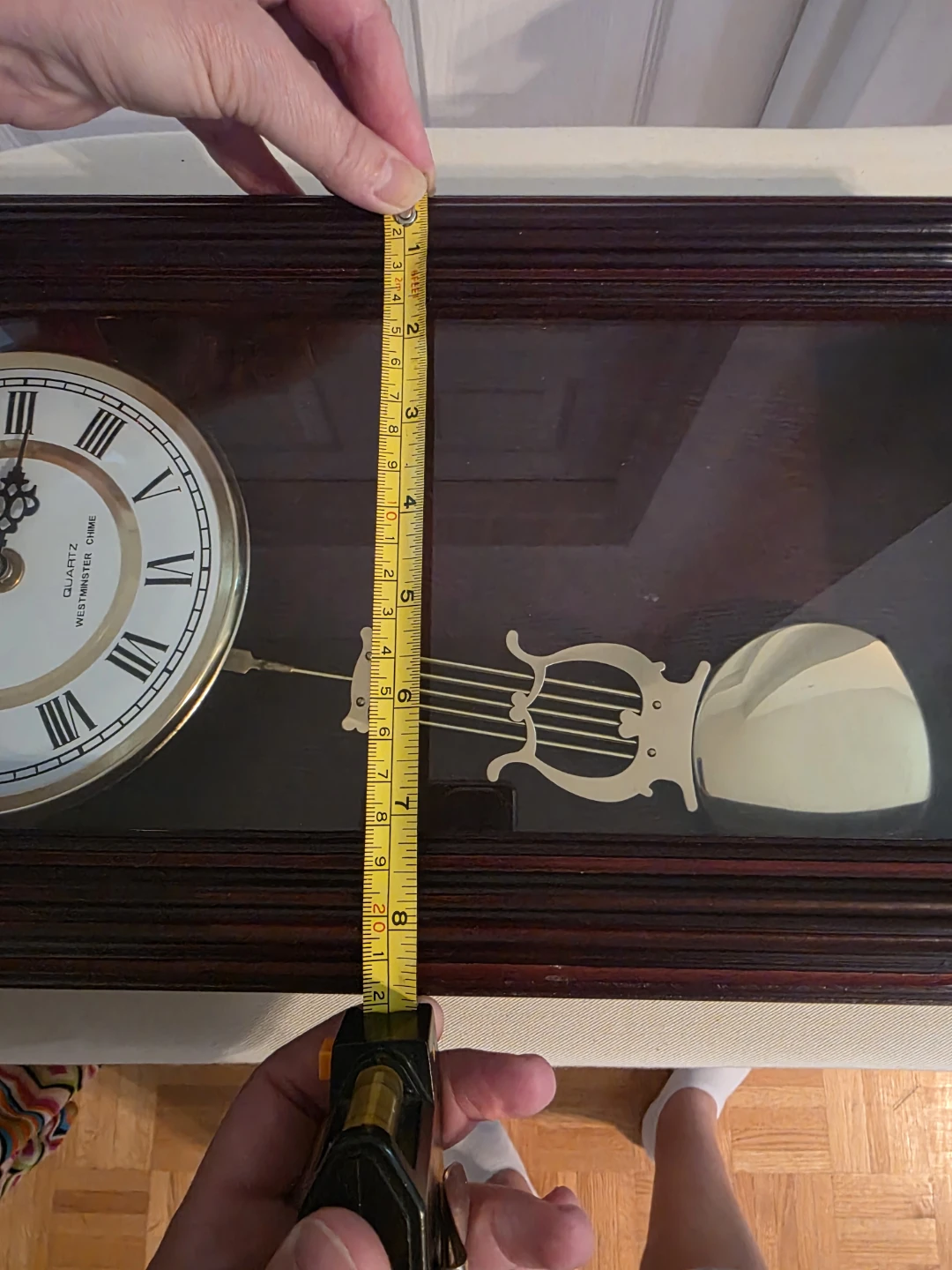 Westminster Chime Wall Clock with Pendulum - photo 2