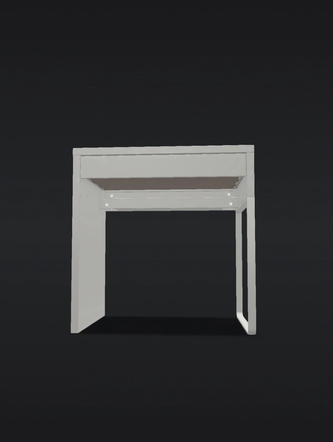 White desk from IKEA (75cm x 50cm x 75cm) - photo 2