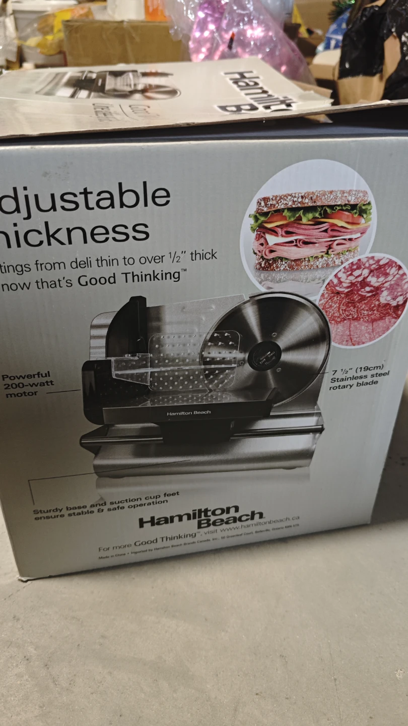 Hamilton Beach 7.5" Meat Slicer Model 78401C - photo 2