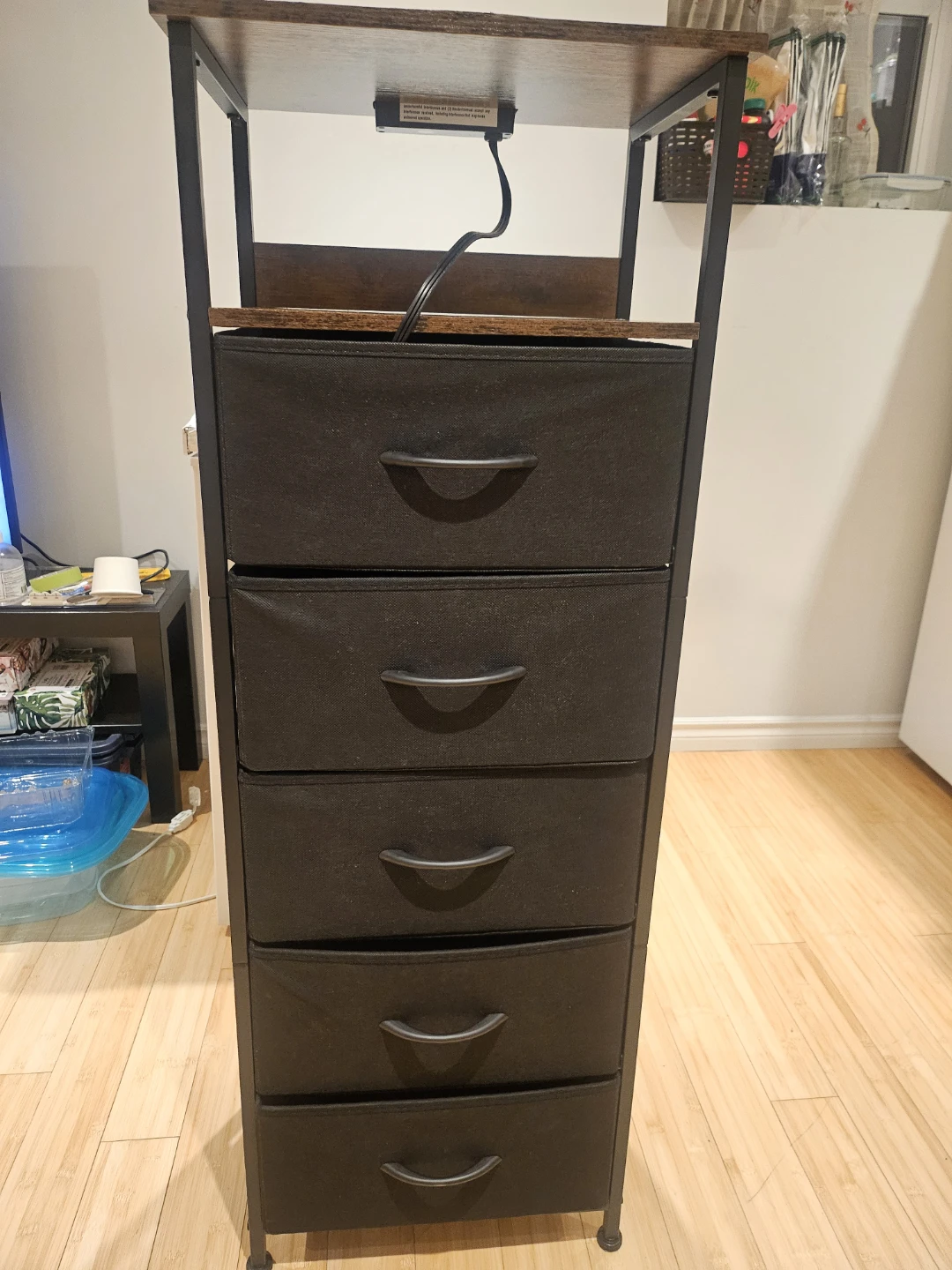 Somdot Tall Dresser with Charging Station, 5 Drawers - photo 2