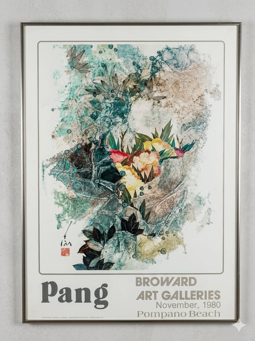 Vintage Pang Broward Art Galleries Poster