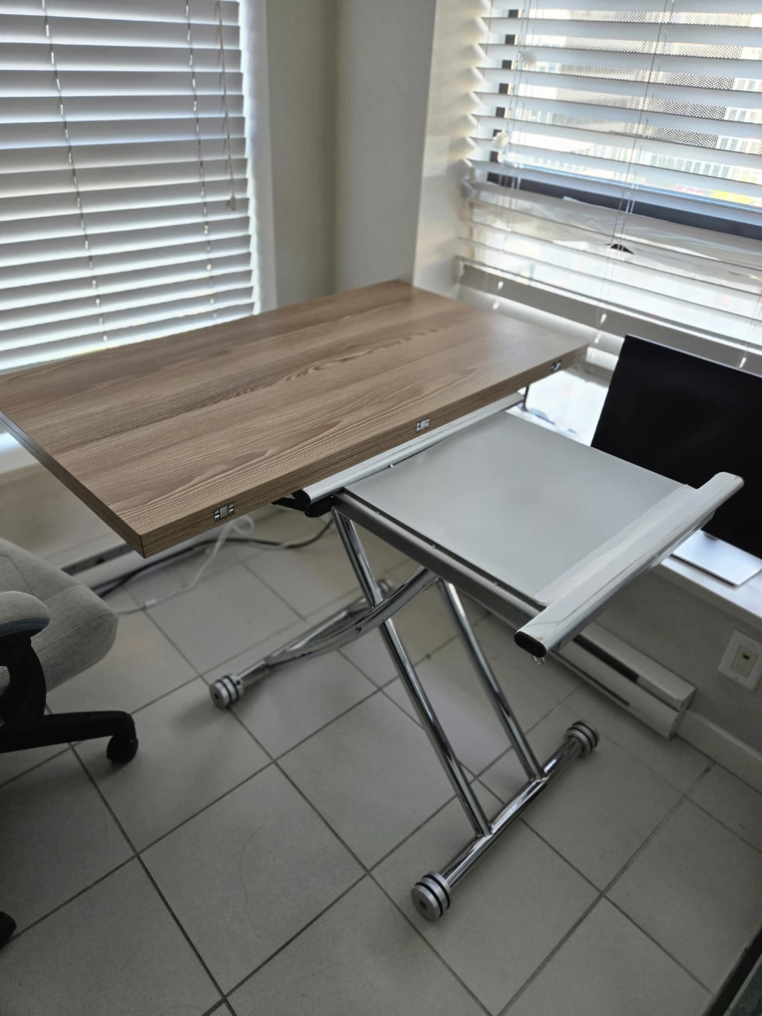 Adjustable Height Folding Table - PICKUP ONLY 🏈 - photo 2