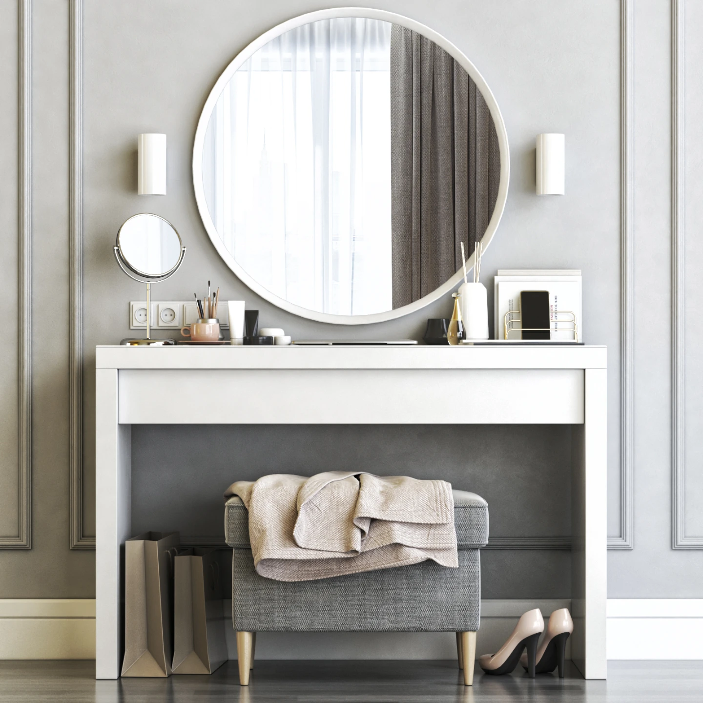 IKEA Malm Dresk vanity Table White - photo 3