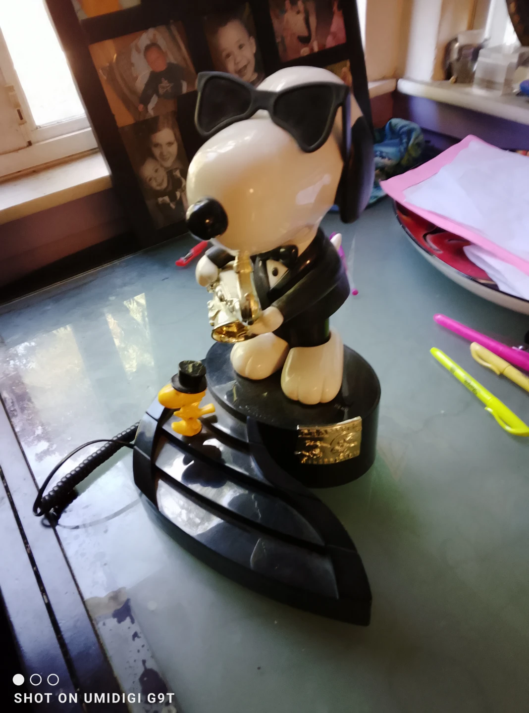 Vintage Peanuts Snoopy Saxophone Telephone - photo 2